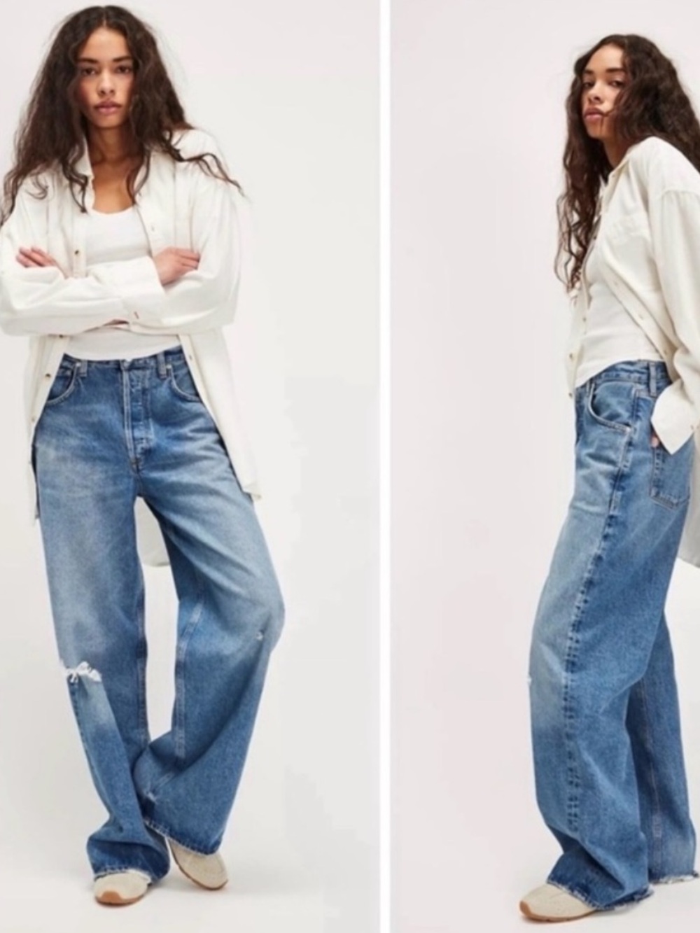 Citizens Of Humanity Jeans Ayla Baggy Distressed in Solano